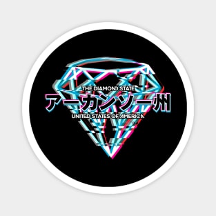 The Diamond State (Glitched Diamond) Magnet